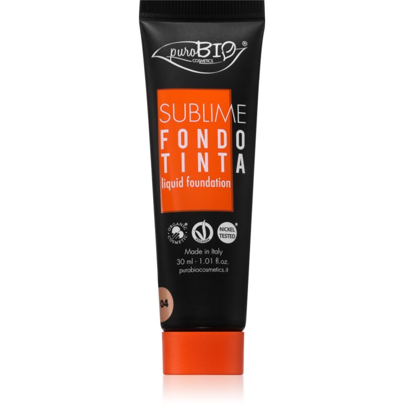 puroBIO Cosmetics Sublime fond de ten lichid culoare 04 30 ml