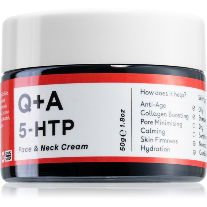 Q+A 5-HTP cremă facială antirid pentru fermitate 50 g