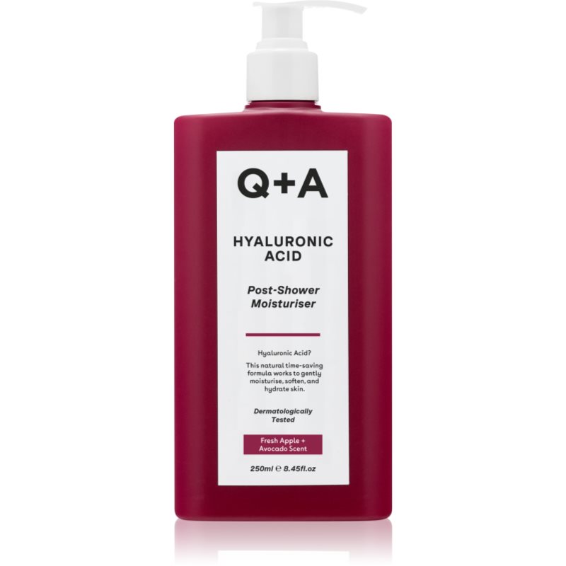 Q+A Hyaluronic Acid loțiune de corp hidratantă parfum Fresh Apple + Avocado 250 ml Q+A Hyaluronic Acid loțiune de corp hidratantă parfum Fresh Apple + Avocado 250 ml