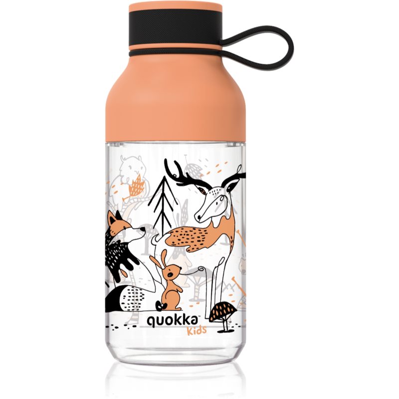 Quokka Ice Kids biberon cu dispozitiv de prindere In the Woods 430 ml