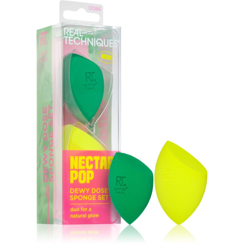 Real Techniques Nectar Pop burete pentru machiaj 2 buc