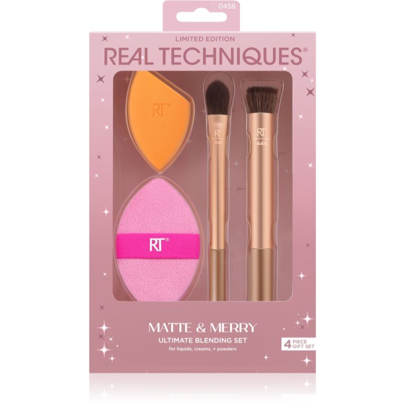 Real Techniques Matte&Merry Ultimated Blending Set set perii machiaj