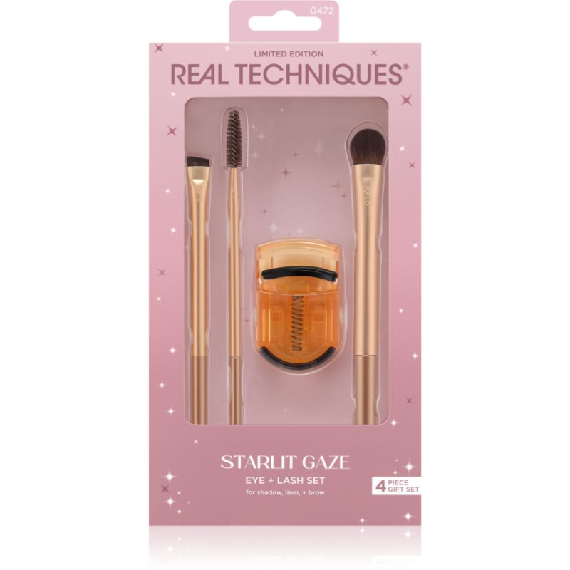 Real Techniques Starlit Gaze Eye + Lash Set set perii machiaj pentru ochi și sprâncene