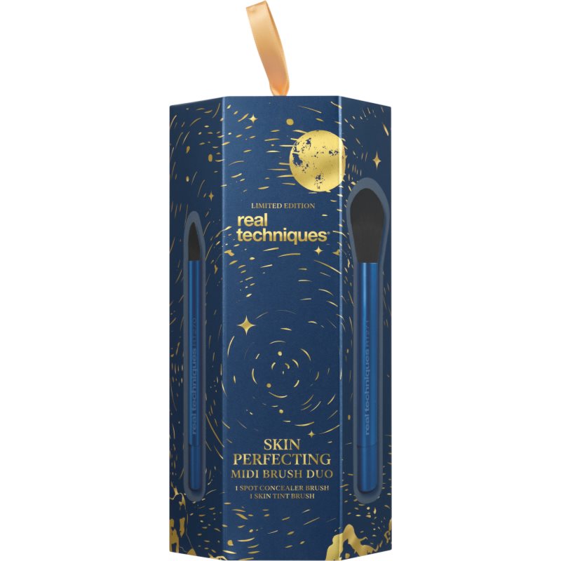 Real Techniques Holiday Skin Perfecting set perii machiaj faciale