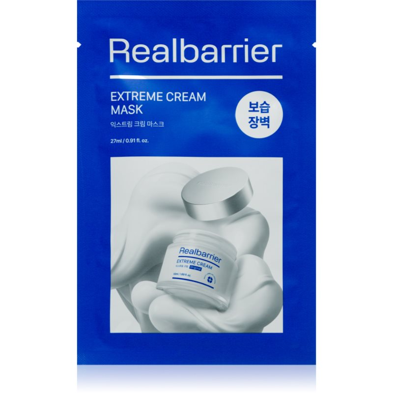 Real Barrier Extreme Cream Mask mască textilă calmantă pentru o hidratare intensa 27 ml