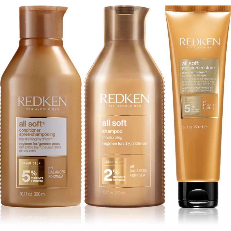 Redken All Soft ambalaj economic pentru par uscat