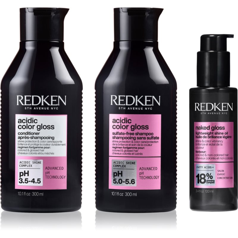 Redken Acidic Color Gloss set pentru protecția culorii