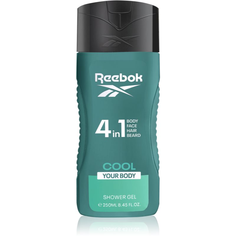Reebok Cool Your Body gel de dus revigorant 4 in 1 pentru bărbați 250 ml