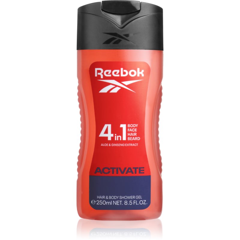 Reebok Activate Your Senses Gel de duș pentru bărbați 4in1 250 ml