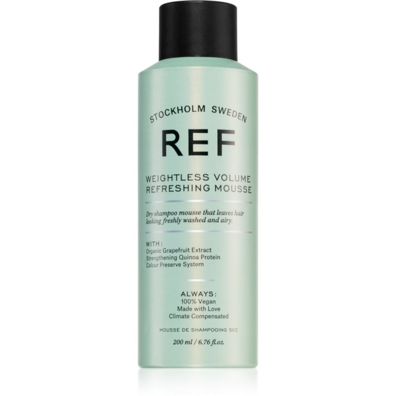 REF Weightless Volume Refreshing Mousse șampon uscat cremos pentru volum 200 ml