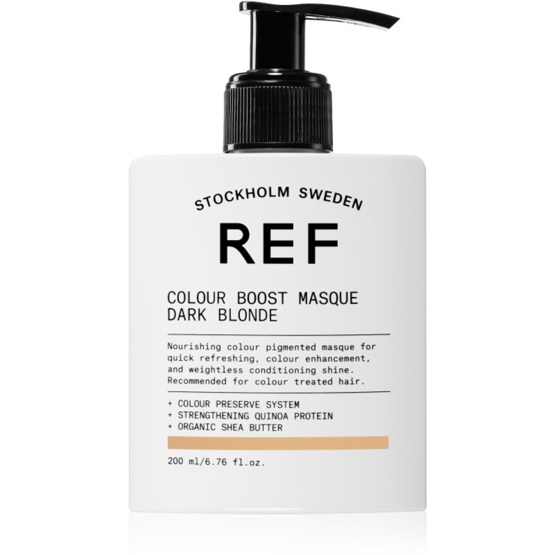 REF Colour Boost Masque mască fină de hrănire fără pigmenți permanenți de culoare Dark Blonde 200 ml