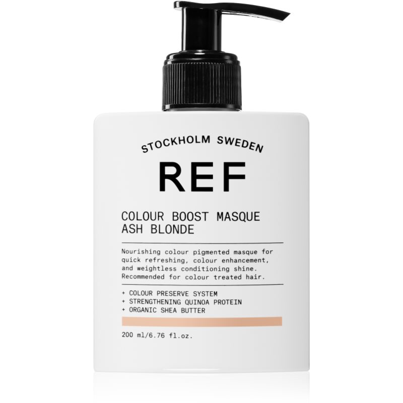 REF Colour Boost Masque mască fină de hrănire fără pigmenți permanenți de culoare ASH BLONDE 200 ml