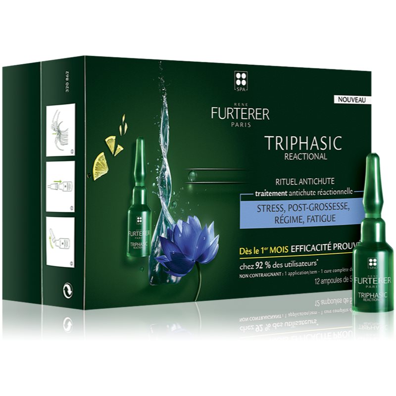 René Furterer Triphasic Reactional tratament complex împotriva căderii părului 12x5 ml