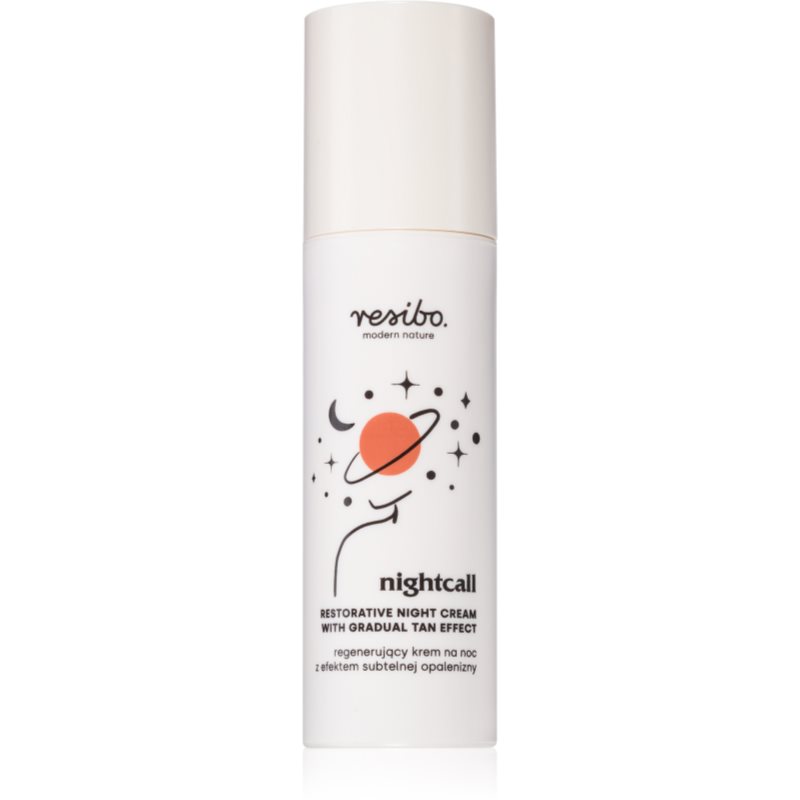 Resibo Nightcall Restorative Night Cream crema regeneratoare de noapte pentru bronzare treptata 50 ml