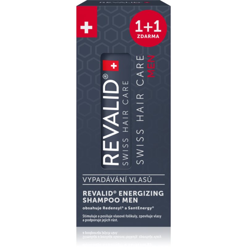 Revalid Energizing Shampoo Men sampon energizant impotriva caderii parului pentru bărbați 2x200 ml
