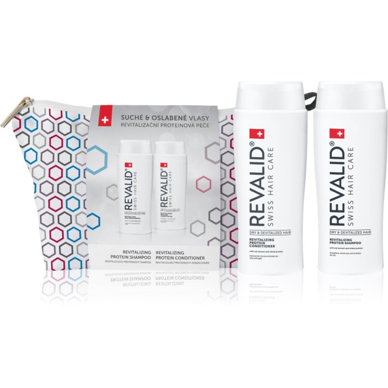 Revalid Revitalizing Protein Shampoo + Conditioner ingrijire par (set cadou)