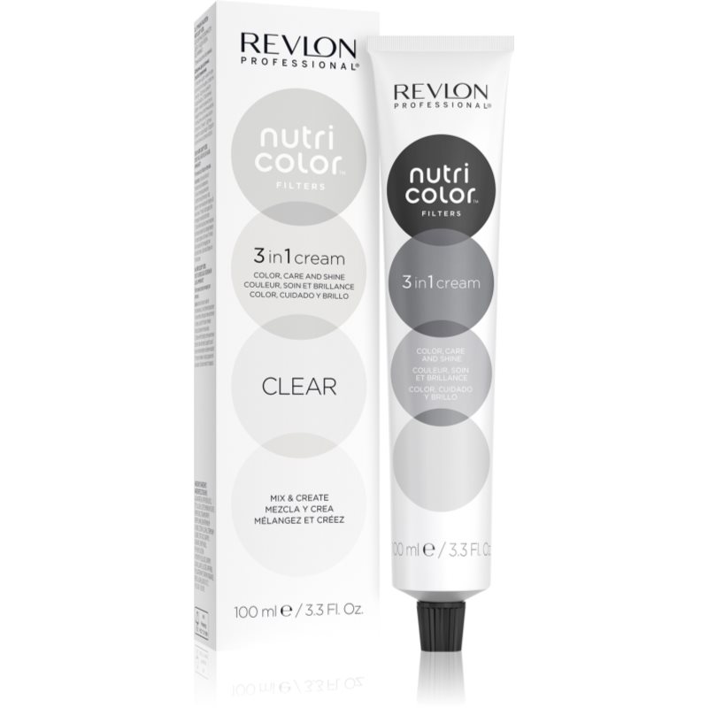 Revlon Professional Nutri Color Filters Metal-Ice masca tonifianta si hranitoare pentru uz profesonial Clear 100 ml
