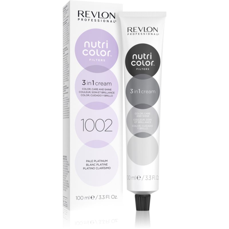 Revlon Professional Nutri Color Filters Metal-Ice masca tonifianta si hranitoare pentru uz profesonial 1002 100 ml