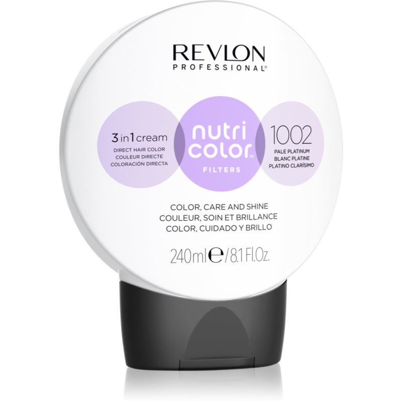 Revlon Professional Nutri Color Filters Metal-Ice masca tonifianta si hranitoare pentru uz profesonial 1002 240 ml