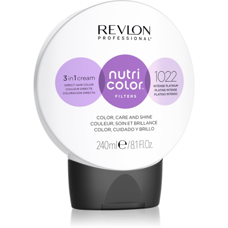 Revlon Professional Nutri Color Filters Metal-Ice masca tonifianta si hranitoare pentru uz profesonial 1022 240 ml