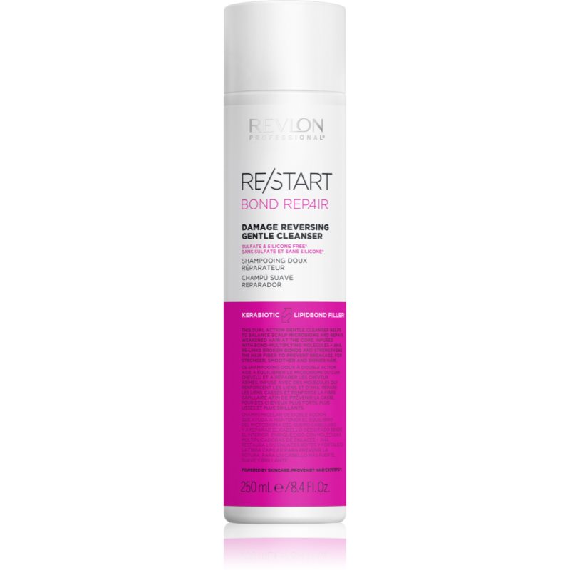 Revlon Professional Re/Start BOND REPAIR Damage Reversing Gentle Cleanser șampon regenerator pentru par deteriorat 250 ml