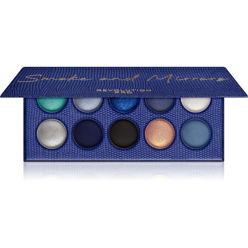 Revolution PRO Colour Focus Palette paletă cu farduri de ochi culoare Smoke and Mirrors 10x1.5 g