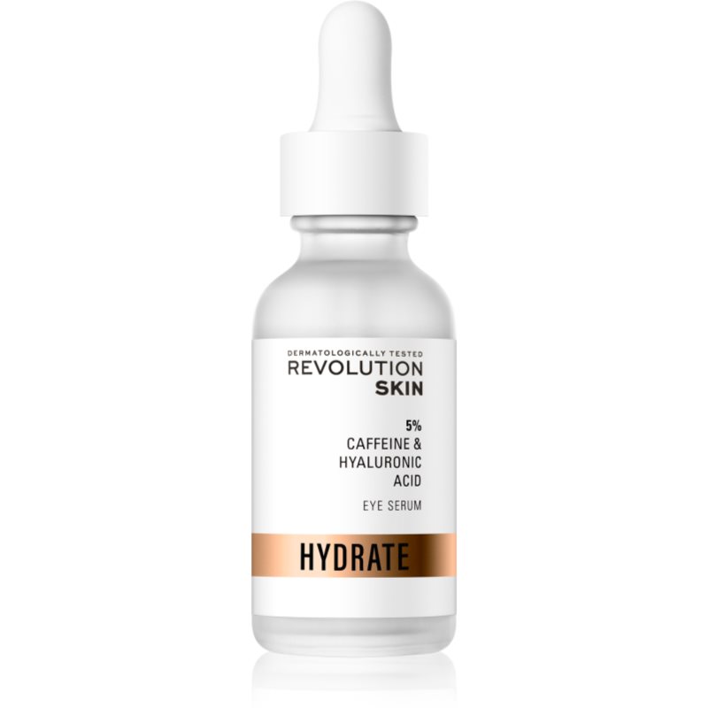 Revolution Skincare Caffeine Solution 5% + Hyaluronic Acid ser pentru ochi 30 ml