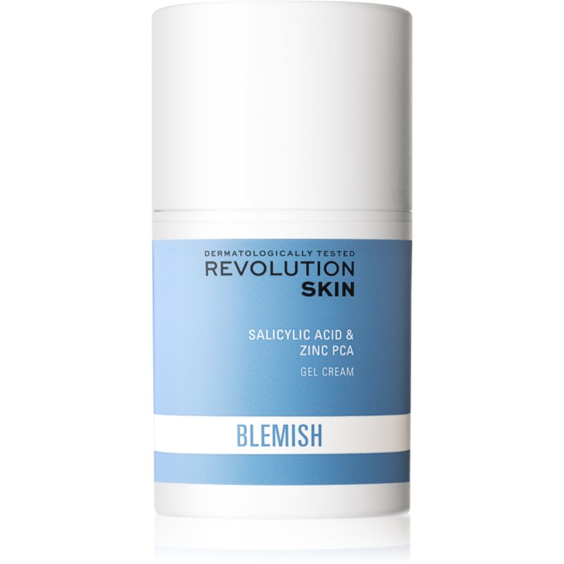 Revolution Skincare Blemish Salicylic Acid & Zinc PCA crema gel pentru hidratare. pentru ten gras si problematic 50 ml