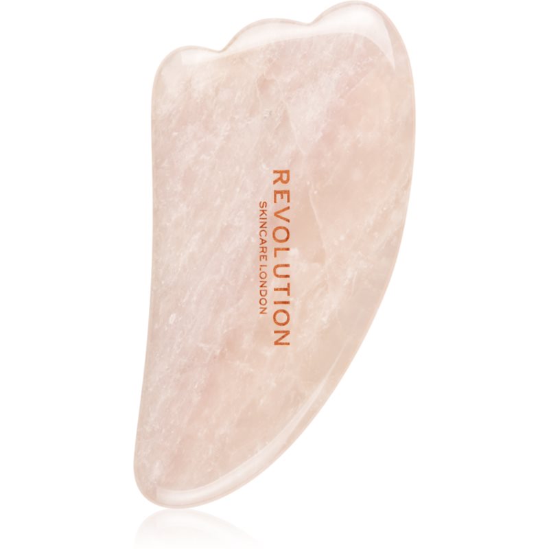 Revolution Skincare Gua Sha Rose Quartz accesoriu de masaj faciale 1 buc