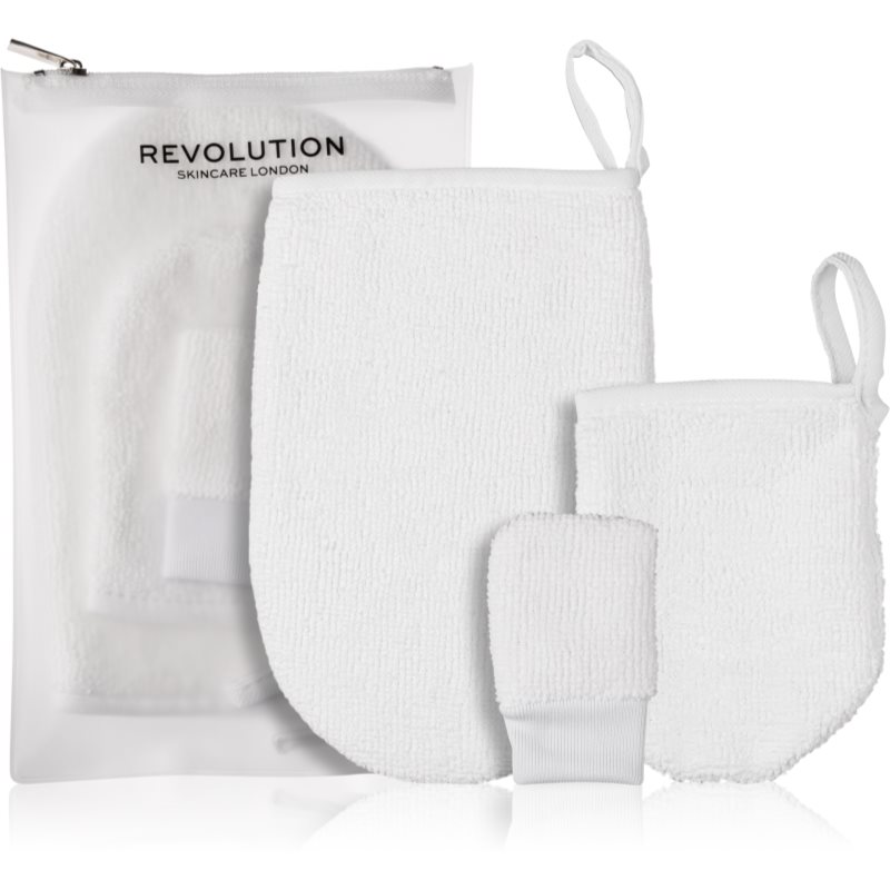 Revolution Skincare Reusable mănuși demachiante pentru make-up 3 buc