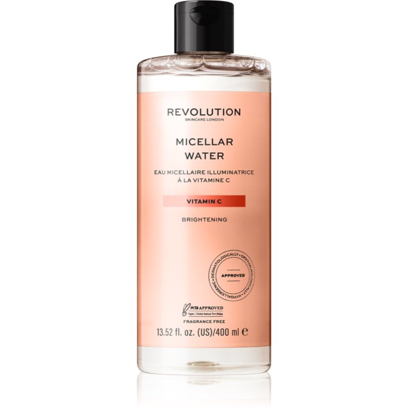 Revolution Skincare Vitamin C apa cu particule micele pentru o piele mai luminoasa 400 ml