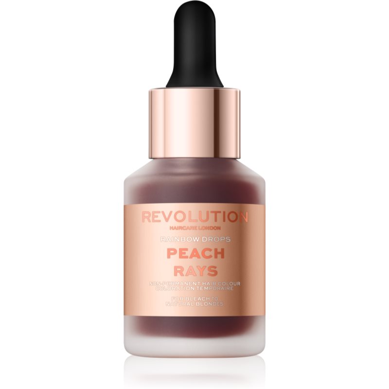 Revolution Haircare Rainbow Drops vopsea de par tonifianta culoare Peach Rays 30 ml