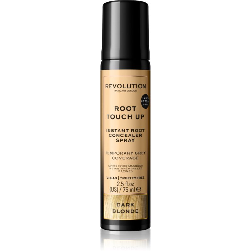 Revolution Haircare Root Touch Up Øjeblikkelig spray til at dække rødder Skygge Dark Blonde 75 ml