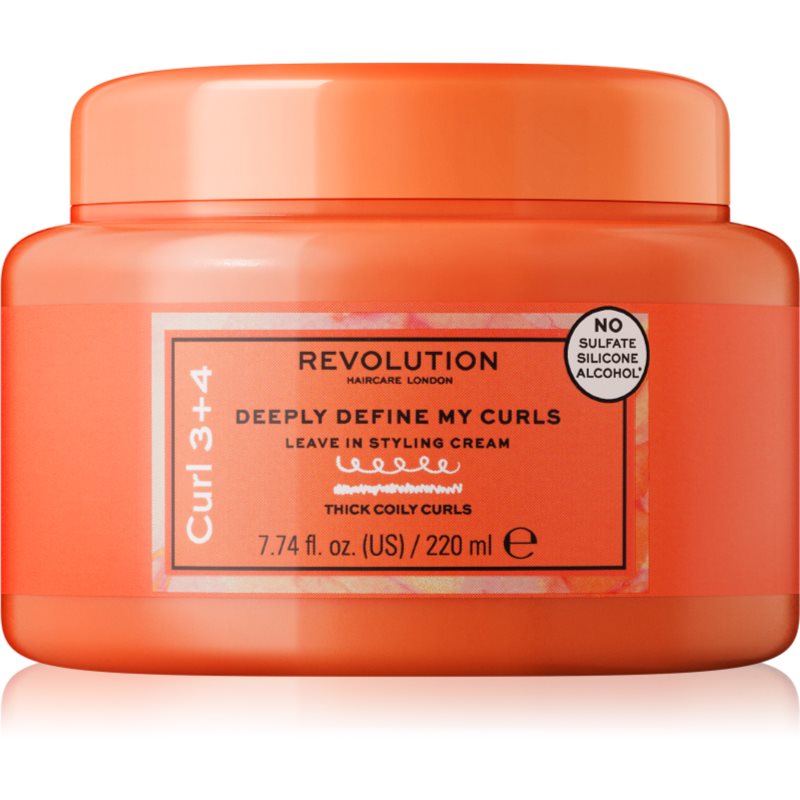 Revolution Haircare My Curls 3+4 Deeply Define My Curls crema styling pentru păr creț 220 ml