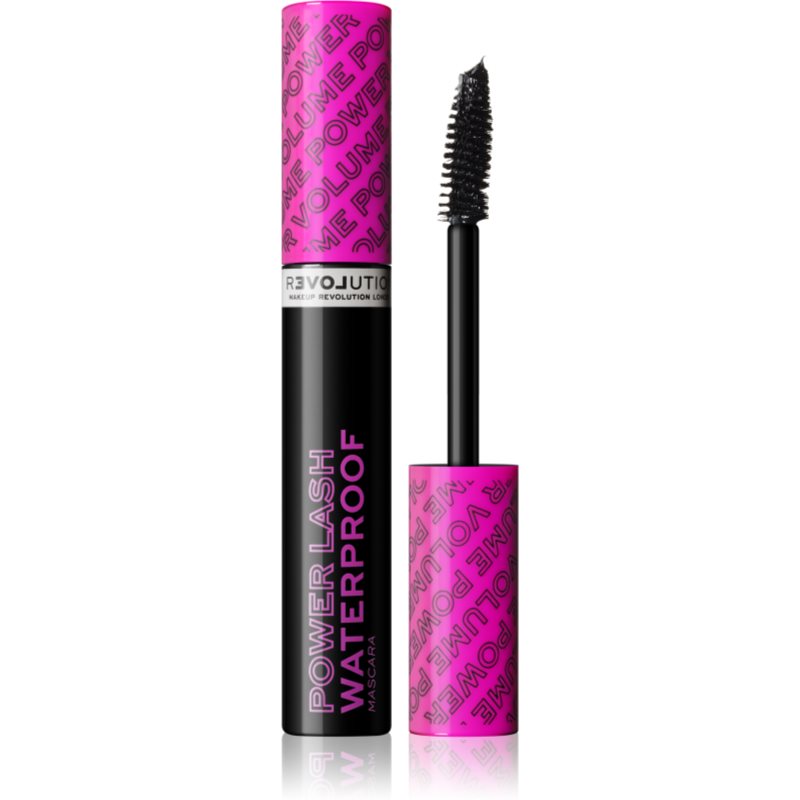 Revolution Relove Power Lash mascara pentru volum rezistent la apa culoare Black 8 ml