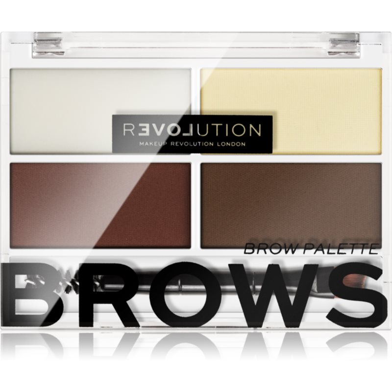 Revolution Relove Colour Cult paleta pentru machiaj sprancene culoare Dark 3,2 g