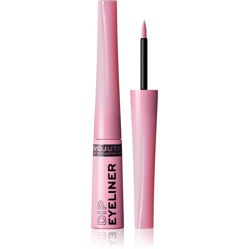 Revolution Relove Dip eyeliner lichid cu trasare precisă culoare Pink 5 ml