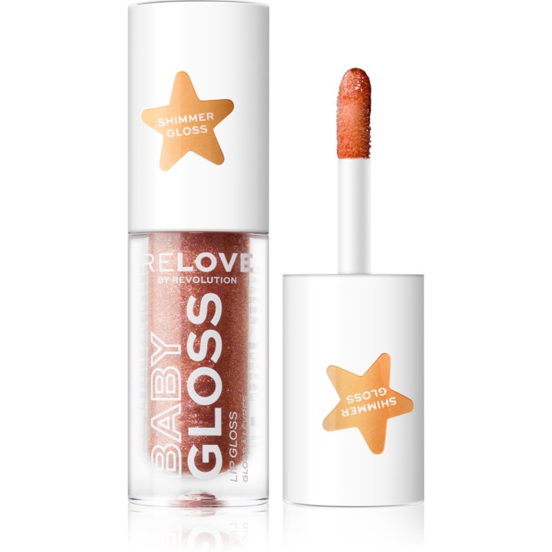 Revolution Relove Baby Gloss Shimmer Luciu de Buze sclipitor culoare Pink Tulle 1.8 ml