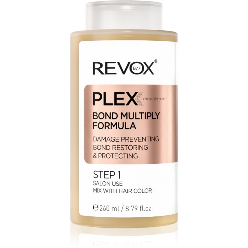 Revox B77 PLEX Bond Multiply Formula. Step 1 Ingrijire protectoare pentru par degradat sau tratat chimic 260 ml