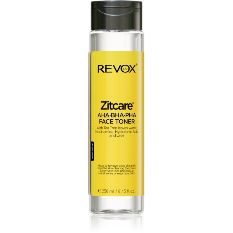 Revox B77 Zitcare AHA BHA PHA Active Face Toner tonic bland de curatare 250 ml