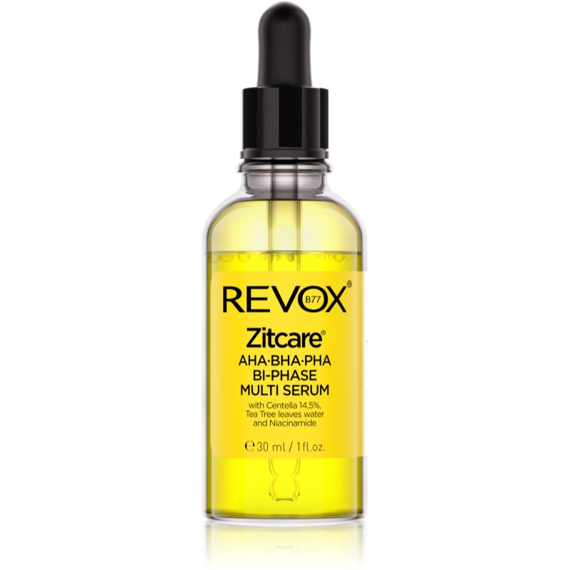 Revox B77 Zitcare AHA BHA PHA Bi-Phase Multi Serum ser bifazic pentru netezirea și matifierea tenului 30 ml