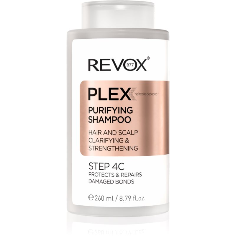 Revox B77 PLEX Purifying Shampoo. Step 4C sampon pentru curatare pentru întărirea părului deteriorat 260 ml