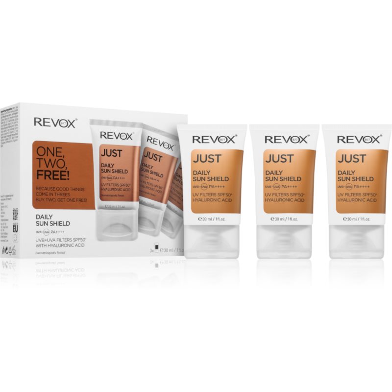 Revox B77 JUST Daily Sun Shield crema protectoare pentru fata SPF 50+ Revox B77 JUST Daily Sun Shield crema protectoare pentru fata SPF 50+