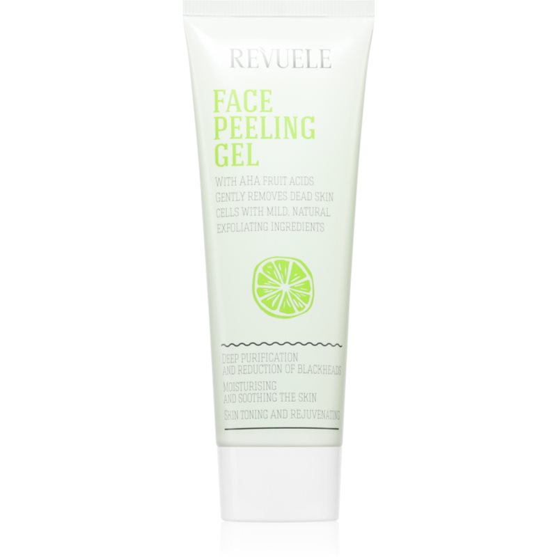 Revuele Face Peeling Gel AHA Fruit Acids demachiant cu efect de peenling impotriva punctelor negre 80 ml