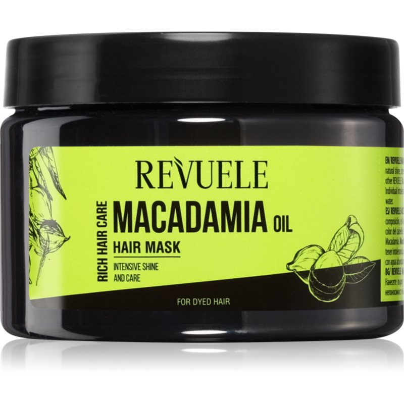 Revuele Macadamia Oil Hair Mask mască hrănitoare pentru păr vopsit 360 ml