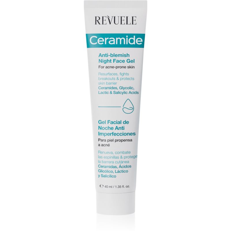 Revuele Ceramide Anti-Blemish Night Face Gel gel împotriva imperfecțiunilor pentru noapte 40 ml