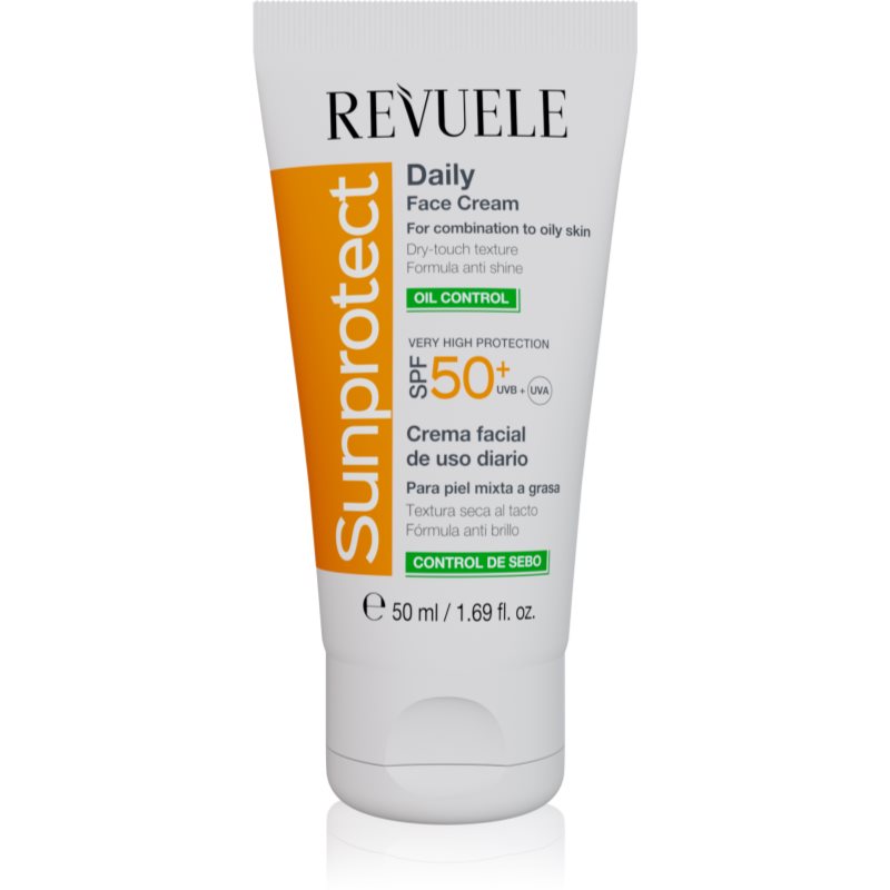 Revuele Sunprotect Oil Control crema protectoare pentru fata pentru ten gras SPF 50+ 50 ml