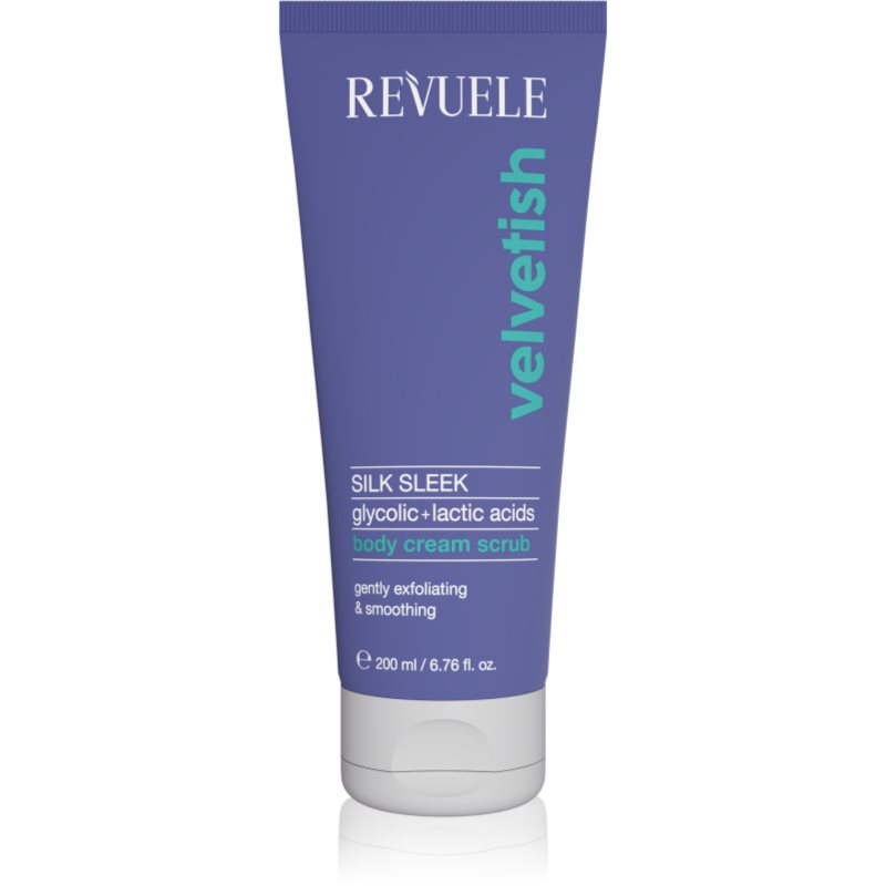 Revuele Velvetish Sleek Body Body Cream Scrub exfoliant delicat pentru corp cu efect de netezire 200 ml