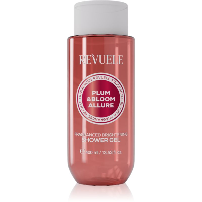 Revuele Plum &amp; Bloom Allure Fragranced Brightening Shower Gel gel parfumat pentru duș cu efect iluminator pentru femei 400 ml