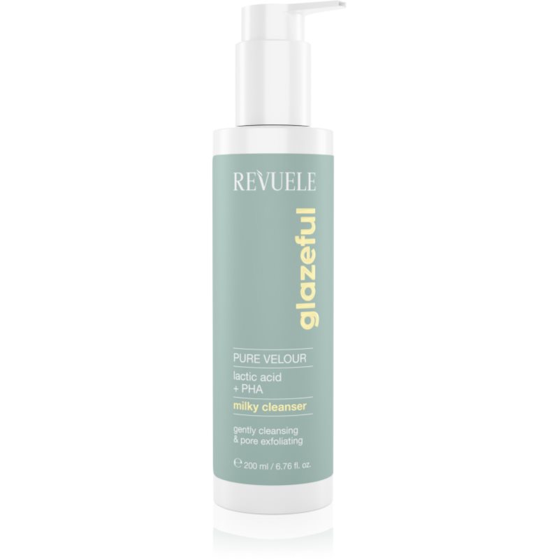 Revuele Glazeful Milky Cleanser Pure Velour lapte demachiant delicat cu efect de exfoliere 200 ml